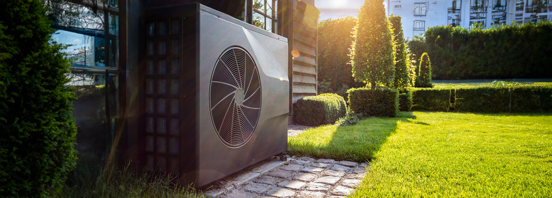  residential heat pump outdoors