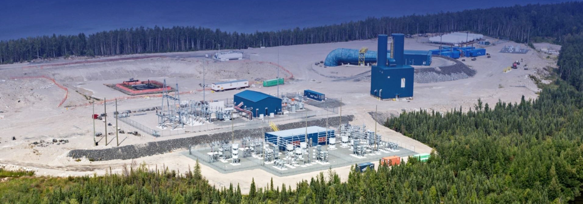 Aerial view of Newmont Goldcorp's Musselwhite mine