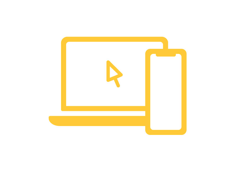 Laptop icon used to indicate that you can access SMART tank online anytime. 