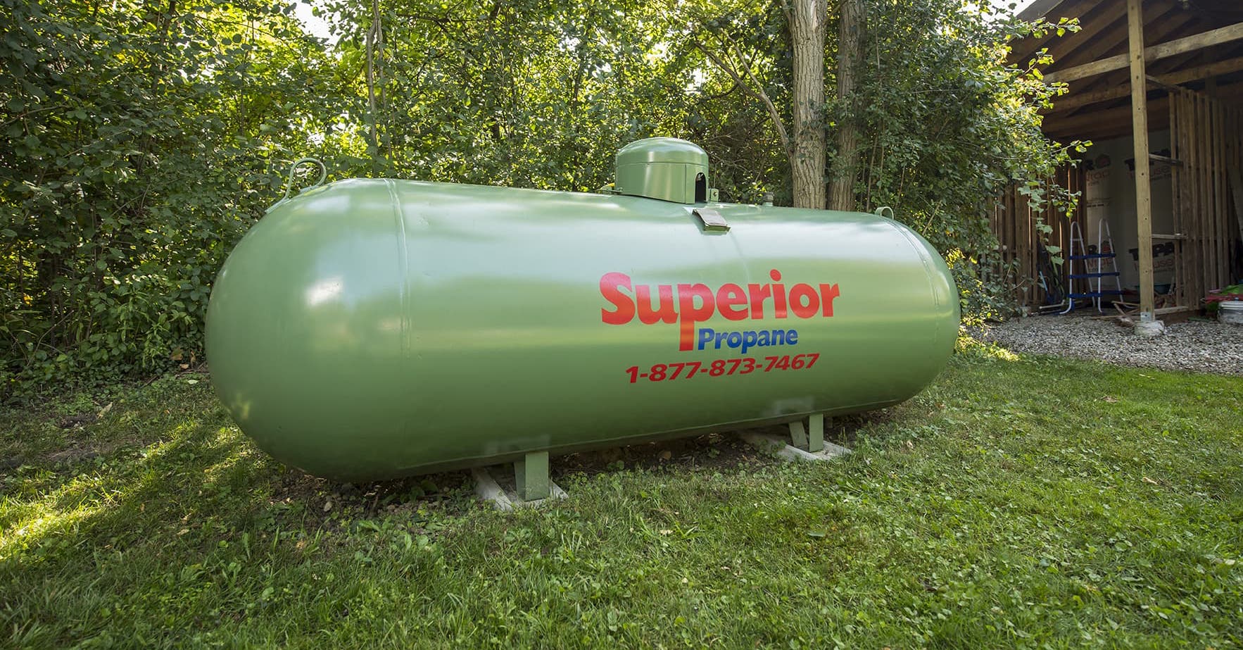 Superior Propane residential propane tank