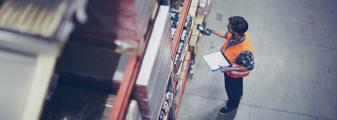 man working in warehouse